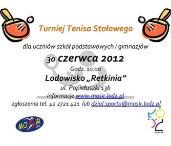 Turniej tenisa stołowego