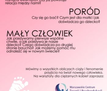 Warsztaty psychoedukacyjne dla kobiet w ciąży