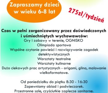 półkolonie dla dzieci