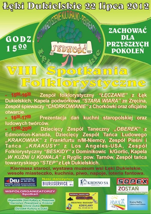 VIII Spotkania Folklorystyczne – Łęki Dukielskie