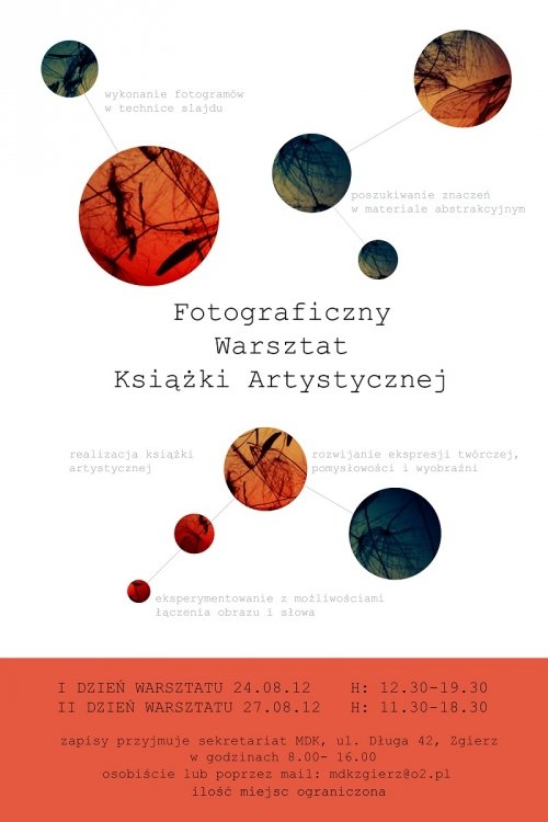 Fotograficzne Warsztaty Książki Artystycznej w Zgierzu