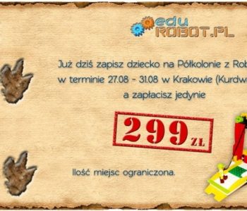 Podróż w czasie – półkolonie z robotami. Promocja