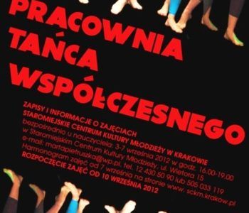 Pracownia Tańca Współczesnego SCKM zaprasza
