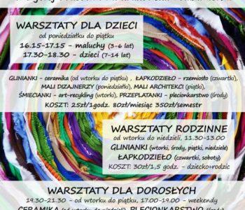 TWÓRCZE WARSZTATY DLA DZIECI czyli DNI OTWARTE w ŻyWej Pracowni