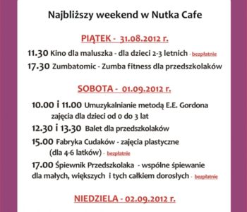 Weekend w Nutka Cafe