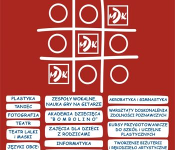 Zapisy na zajęcia w MDK przy al. 29 Listopada 102