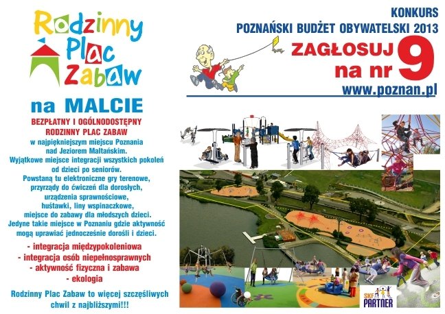 Głosowanie na plac zabaw dla Dzieci w Poznaniu