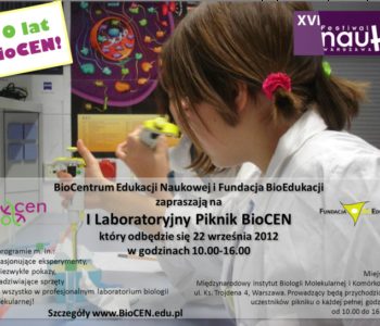 I Laboratoryjny Piknik BioCEN