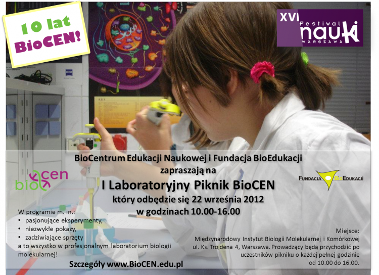 I Laboratoryjny Piknik BioCEN