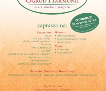 Ogród Harmonii zaprasza na Dzień Otwarty!