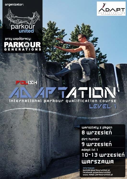 Ogólnopolski zlot Parkour/Freerun z organizacjami Parkour United i Parkour Generations! – Serock