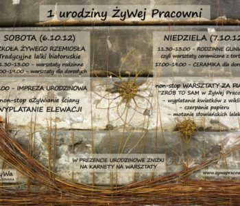 Pierwsze urodziny ŻyWej Pracowni