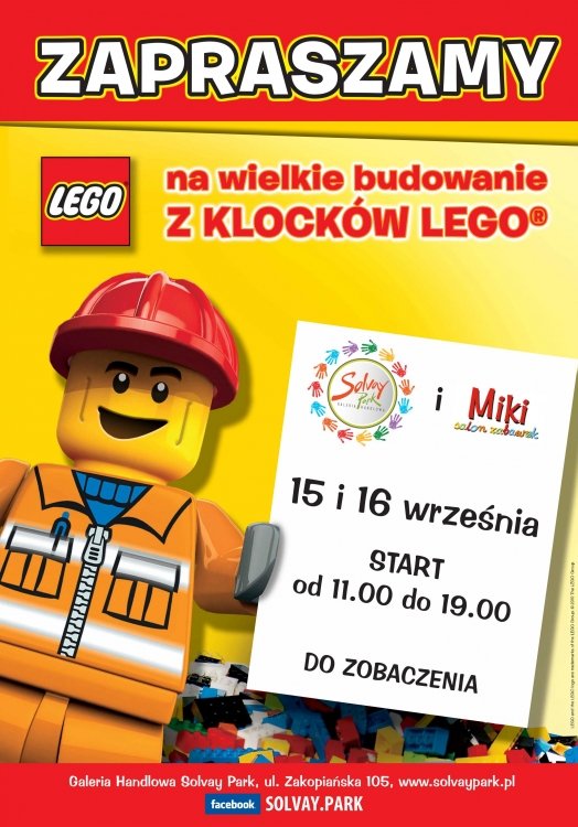 Wielkie budowanie z kloców LEGO w Galerii Solvay Park