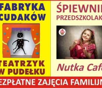 bezpłatne zajęcia familijne w każdą sobotę w Nutka Café