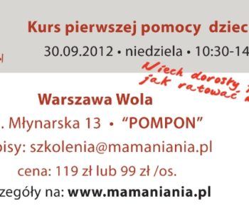 kurs pierwszej pomocy dzieciom