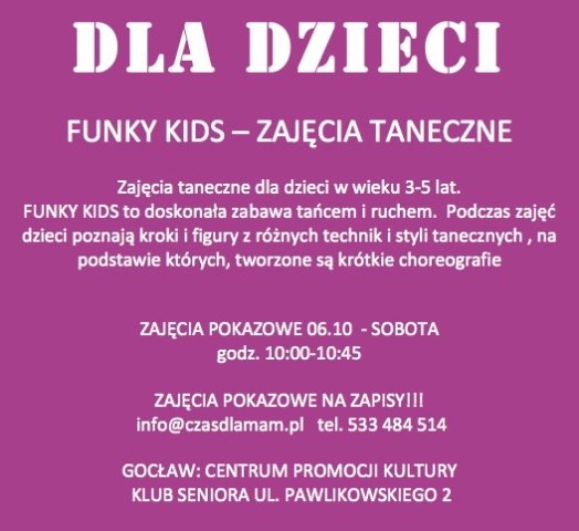 zajęcia taneczne dla dzieci