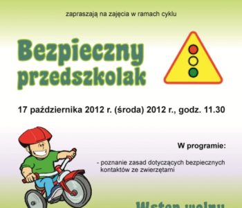 Bezpieczny przedszkolak