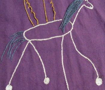 Haftowany rysunek mojego dziecka