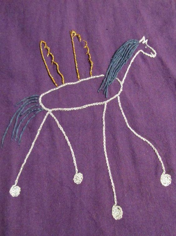 Haftowany rysunek mojego dziecka