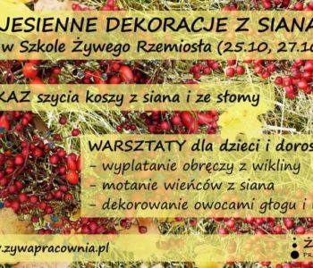 Jesienne dekoracje z siana