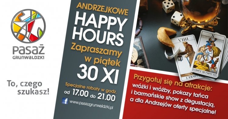 Andrzejkowe Happy Hours w Pasażu Grunwaldzkim