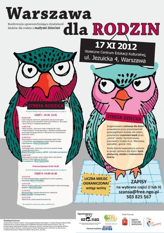 Konferencja upowszechniająca działalność klubów 
dla rodzin z małymi dziećmi