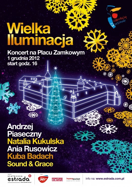 Wielka iluminacja świątecznej Warszawy