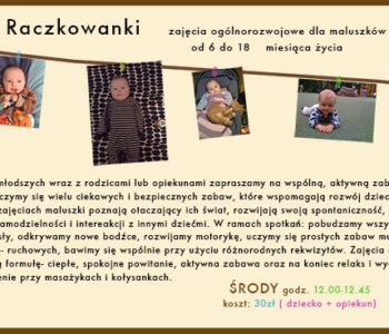 zajęcia ogólnorozwojowe dla maluszków od 6 do 18 miesiąca życia