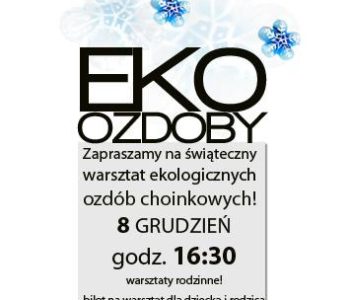 Choinkowe eko-ozdoby – warsztaty