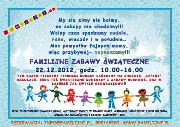 Familijne Zabawy Świąteczne