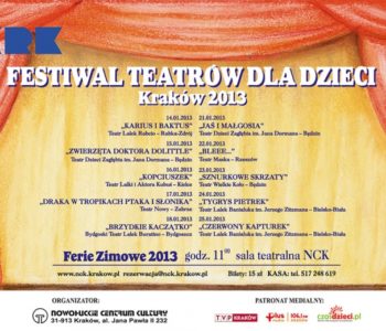 Festiwal Teatrów dla Dzieci – Kraków 2013