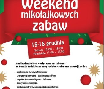 Mikołajkowe zabawy w Pasażu Łódzkim