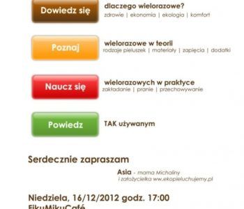 Pokaz pieluchowania wielorazowego