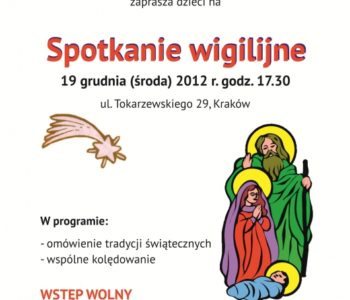 Spotkanie wigilijne dla dzieci