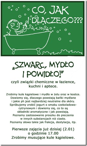 Szwarc, mydło i powidło czyli chemia wokół nas