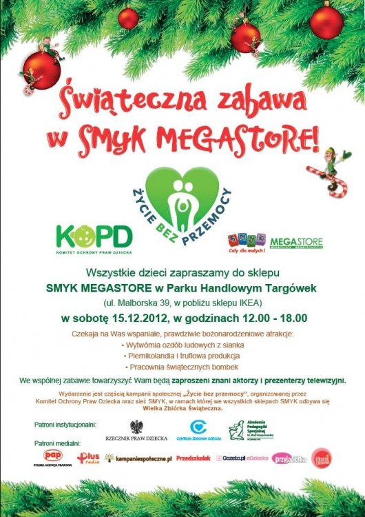 Świąteczna Zabawa dla Dzieci w Smyk Megastore