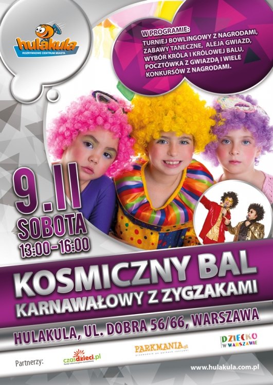 Kosmiczny Bal Karnawałowy w Hulakula!