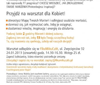 Szczęśliwa 13! Mapa Marzeń na 2013!