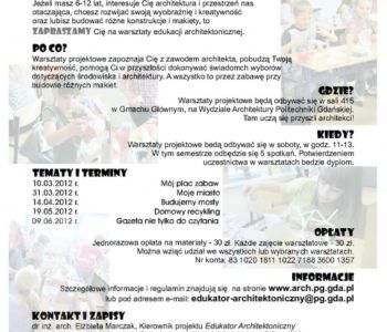 Warsztaty edukacji architektonicznej