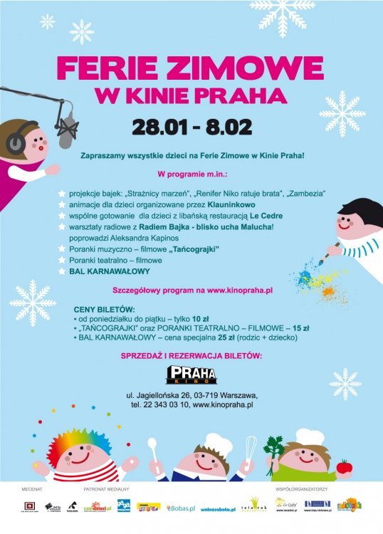 ferie zimowe w Kino Praha