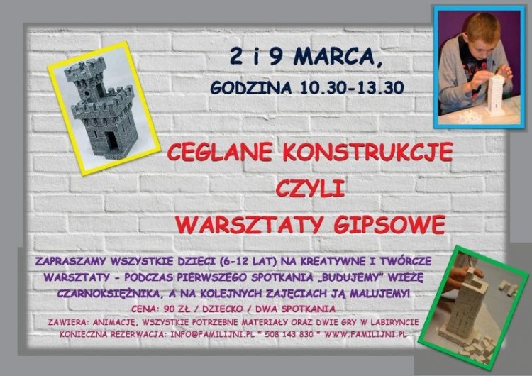 Ceglane konstrukcje czyli warsztaty gipsowe