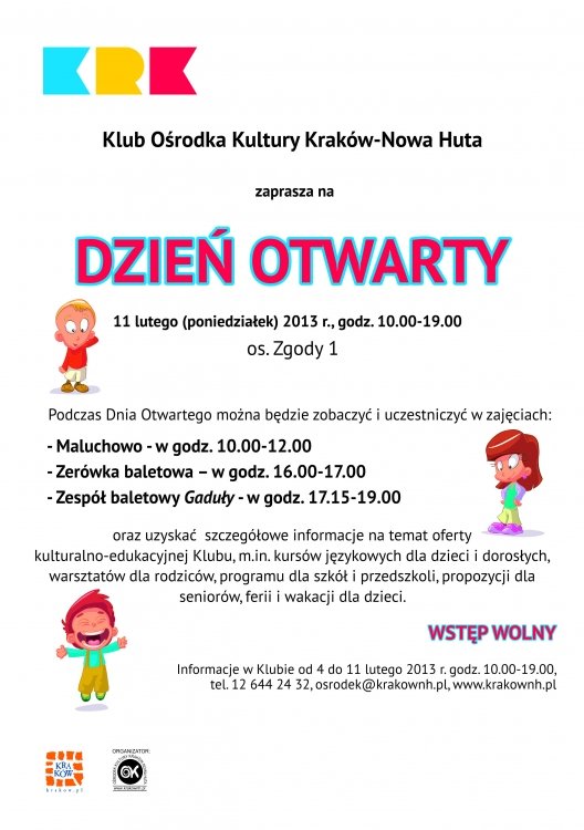 Dzień otwarty Klubu Ośrodka Kultury