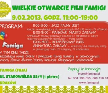 Famiga – wielkie otwarcie nowej filii na Kazimierzu