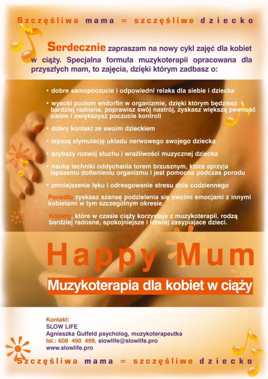 Happy Mum Muzykoterapia dla kobiet w ciąży