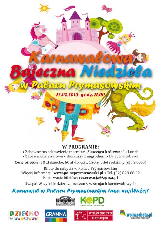 Karnawałowa Bajeczna Niedziela