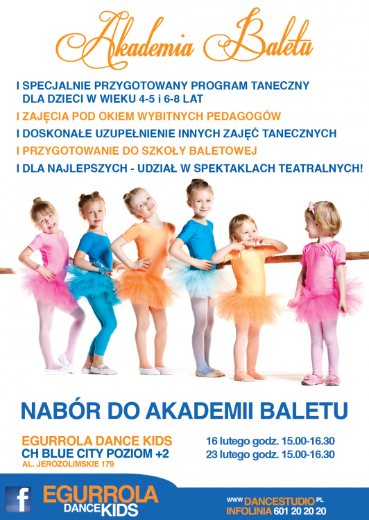 Nabór do Akademii Baletu Egurrola Dance Studio!