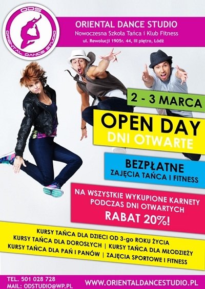 OPEN DAY – Bezpłatne zajęcia Tańca i Fitness