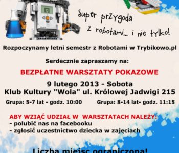 ROBOwarsztaty – bezpłatne zajęcia pokazowe