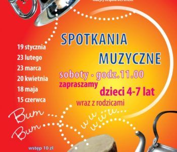 Spotkania muzyczne dla dzieci w wieku 4-7 lat