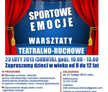 Warsztaty teatralno-ruchowe Sportowe emocje